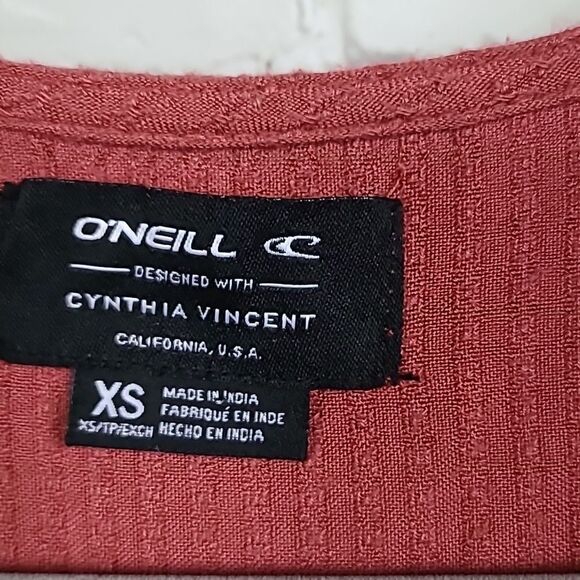 O'Neill + Cynthia Vincent Sunlit Dress Juniors Sleeveless Tribal Embroidered XS - Picture 6 of 11